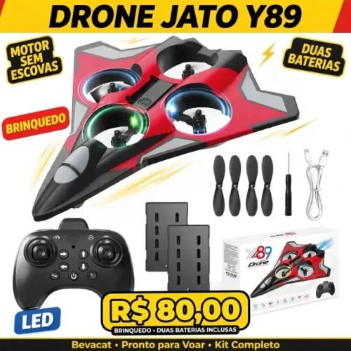 Bevacat Drone Com Motor Sem Escovas Brinquedo Duas Baterias