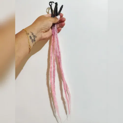 Dreads rosa kit 4 unidades 