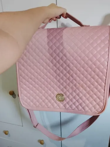 Trocador portátil rosa