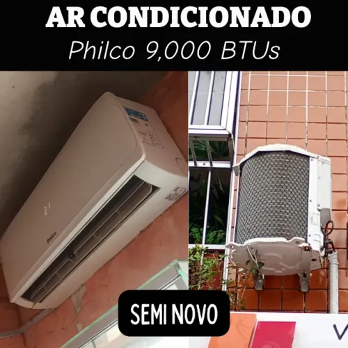 Ar condicionado - Seu quarto geladinho hoje: Philco 9.000 BTUs em estado de novo!