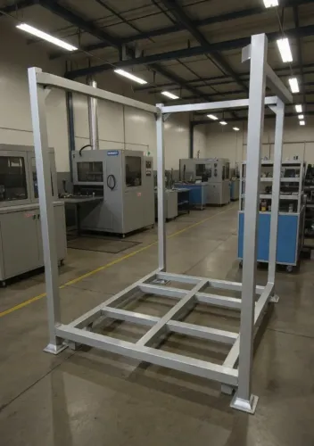Rack Tainer Block Pallet Rack Empilhável Monobloco Metálico Rack Armazém Venda e Locação