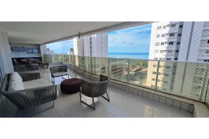 Apartamento mobiliado para Alugar no Altiplano Cabo Branco em João Pessoa |4 Suítes e Vist