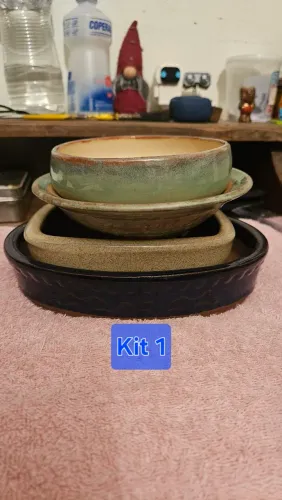 Conjunto 4 Vasos Bonsai