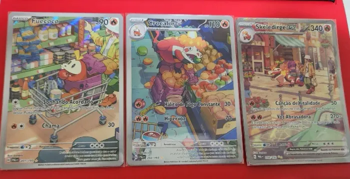 Cartas de Pokemon trio evolutivo Fuecoco