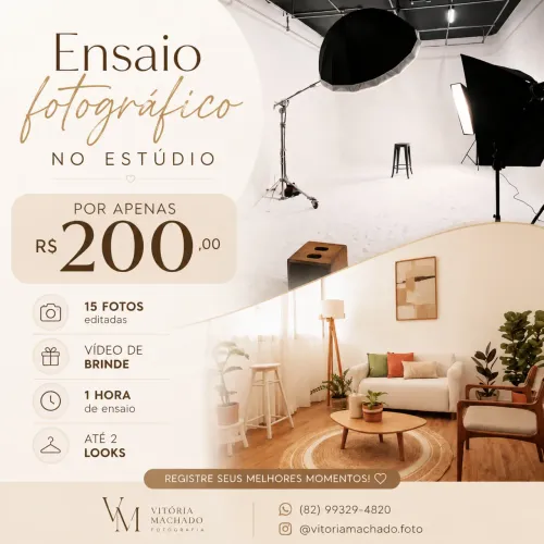 Ensaio fotográfico no estúdio | Maceió/AL
