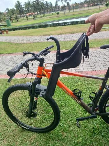 Cadeirinha Infantil Frontal para Bike - com proteção de costas, pernas e apoio frontal
