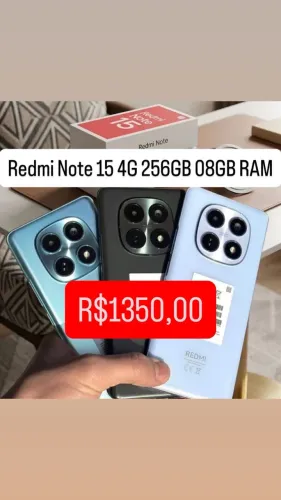 Redmi Note 15 4G 256/08 Novo Entregamos Grátis Garantia 
