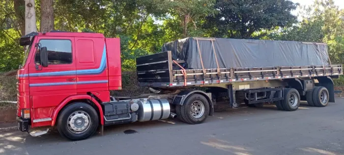 Scania 113 carretinha 2 eixos
