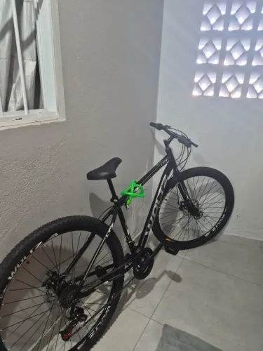 Bicicleta Aro 29 Woltz Ltz 21 Marchas Freios Mecânicos Cor Preto E Cinza Tamanho Do Quadro