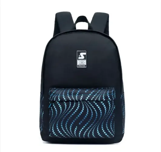 Mochila preta e azul NOVA