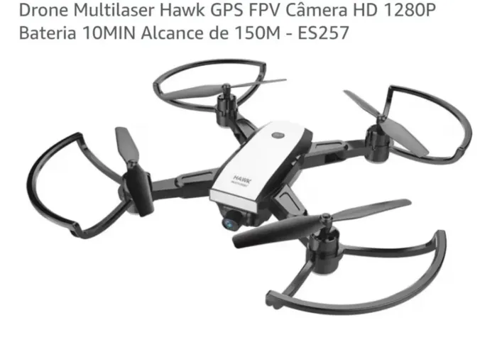 Drone Multilaser Hawk GPS - Novo e lacrado. 