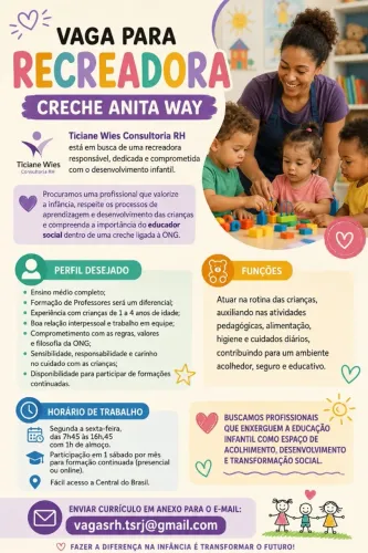 Recreadora de Creche Comunitária