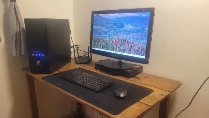 PC Gamer COMPLETO - Intel i7 / 32GB RAM / GTX 1050 Ti / Monitor 23" Full HD + Kit Sem Fio