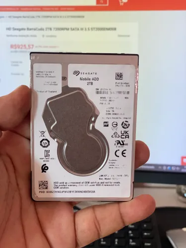 HD Seagate 2TB SATA