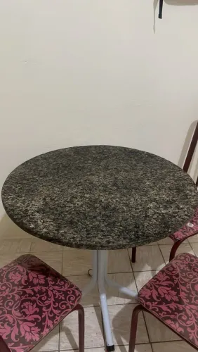 Mesa 4 cadeiras mármore 400$