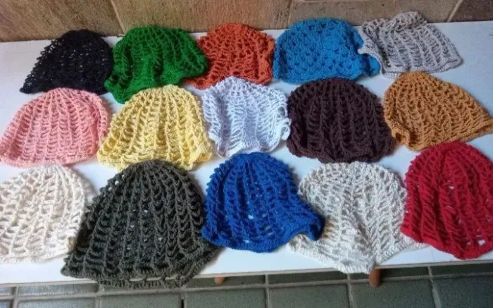 Touca croche artesanal