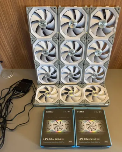 KIT 13 FANS LIAN LI SL 120 + CONTROLADORA