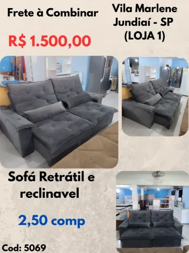 Sofá Retrátil e reclinavel