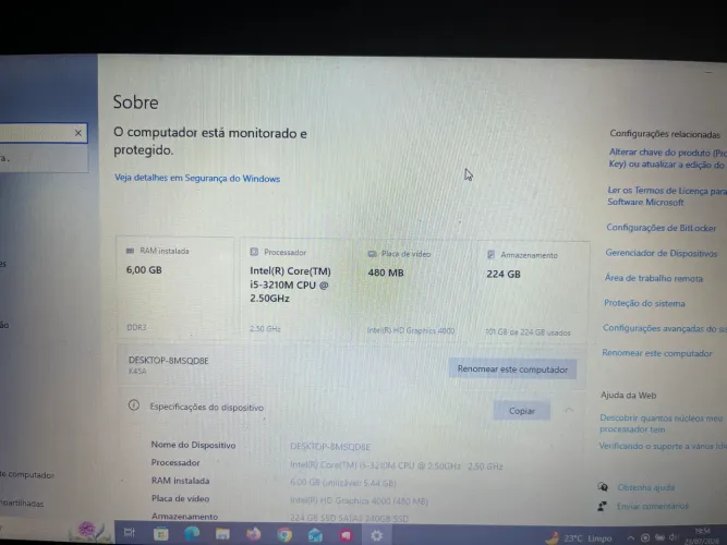 Vento notebook asus troco por pc gamer