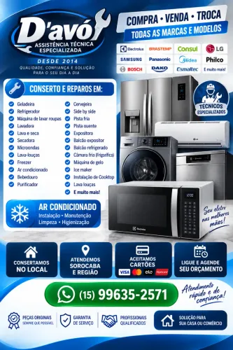 Conserto de Máquina de Lavar Geladeira Microondas etc