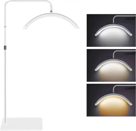 Luminária LED Meia Lua 3 cores Estética