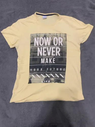 Camiseta Malwee Amarela Masculina P - Estampada