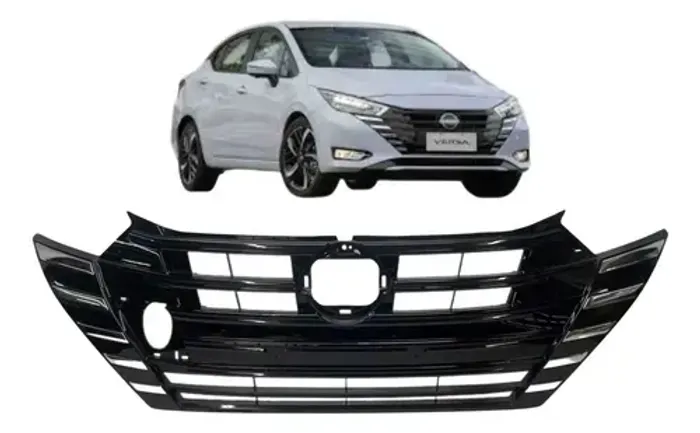 Grade Superior Nissan Versa 2023 A 2025 Original Preto Brilhante