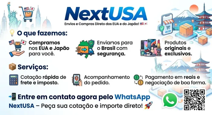 Compra direto dos EUA e Japão 