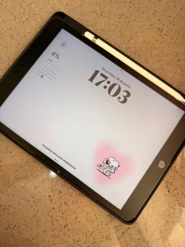 Ipad 9th geração cinza espacial acompanha Apple Pencil 1ª geração