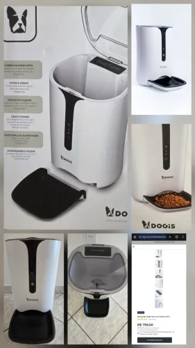 Alimentador Automático para Cães e Gatos Dogis Tech com câmera e wifi