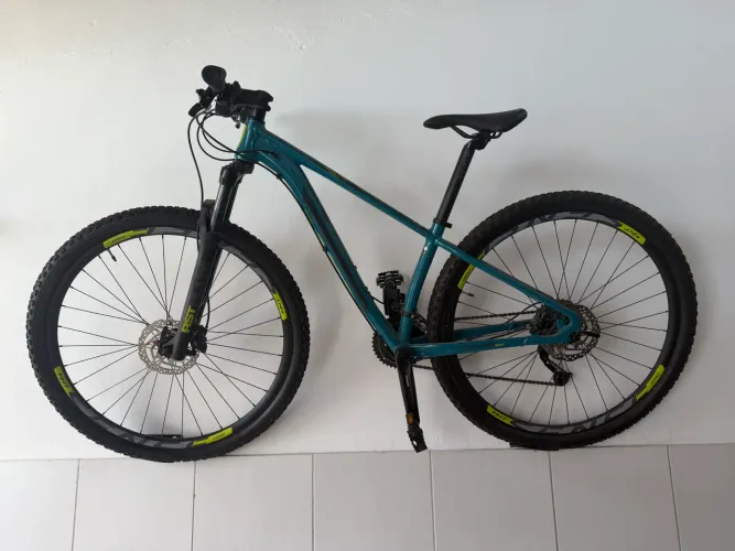 Bicicleta Aro 29 Sense Intensa Comp Cor Aqua/amarelo Tamanho Do Quadro M - 17