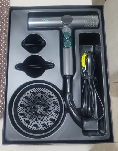 Secador De Cabelo Vgr V-401 - Preto