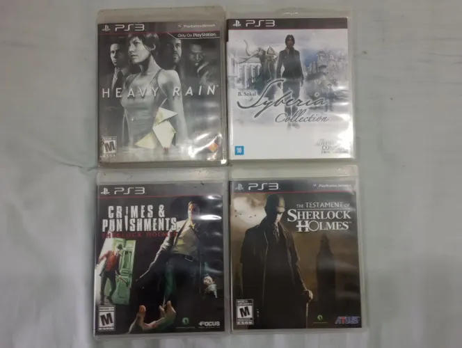 Coleção de jogos de investigação para PS3