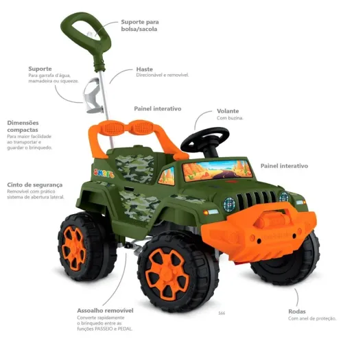 SMART BANJIPE PASSEIO E PEDAL CAMUFLADO