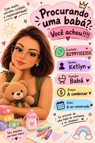 Procura uma baba ?? Achou
