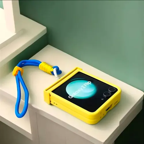 Capa Protetora Com Cordão Para Samsung Galaxy Z Flip6