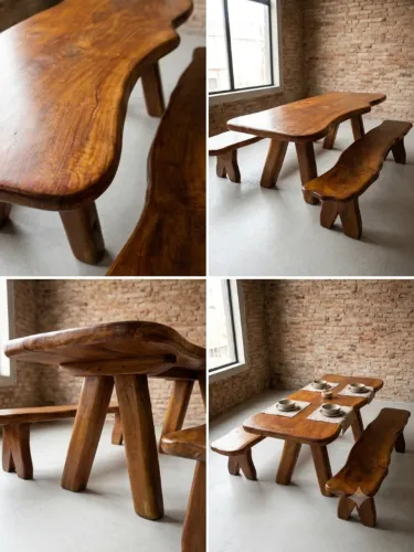 Mesa madeira área externa