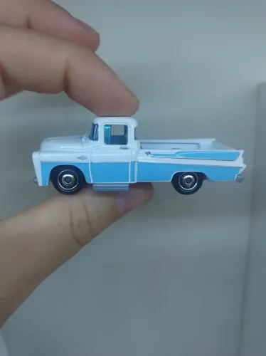 Matchbox Caminhonete 1957 Dodge Sweptside Branco Azul Loose 1:64 Novo