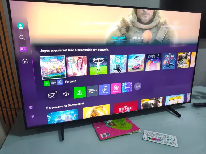 SMARTV TV QLED 55 SAMSUNG CRISTAL 4K   XBOX INTEGRADO