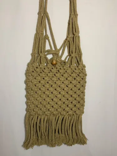 Bolsa de ombro Artesanal Macramê Boho