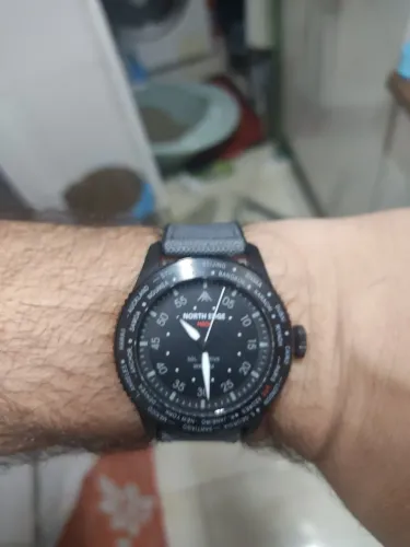 Relogio North Edge Mach Aviador Solar Powered