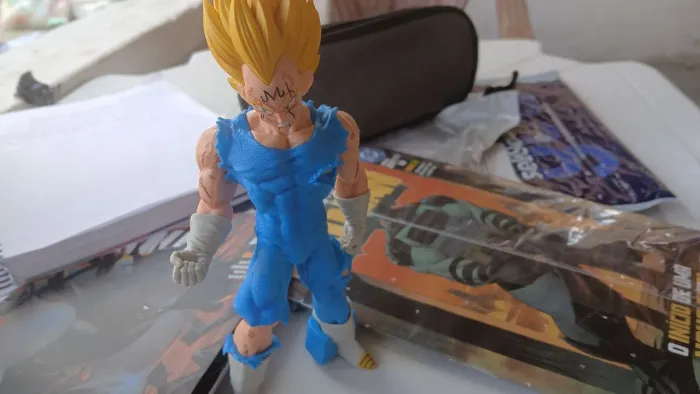 Action Figure Majin Vegeta 21cm PVC NOVO - Dragon Ball Z