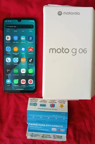 Motorola g06 c/nota fiscal faço entrega