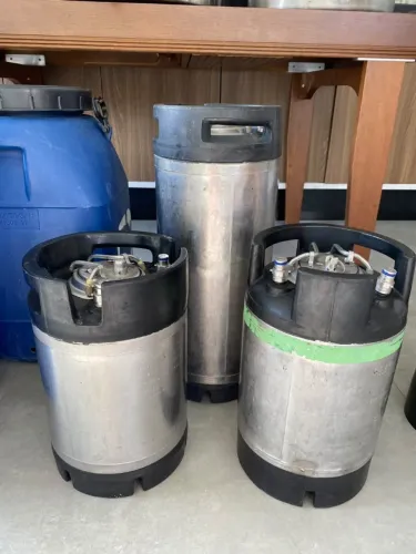 Kit 3 Barris PostMix Inox - 2 de 9L + 1 de 19L