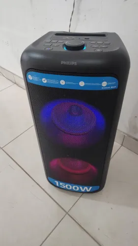 Vendo caixa de som Philips 1500w bivolt funciona perfeitamente leia a descrição. 