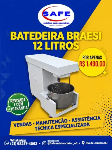 Batedeira braesi 12 litros 