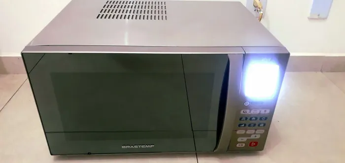 Micro-ondas brastemp active Espelhado inox