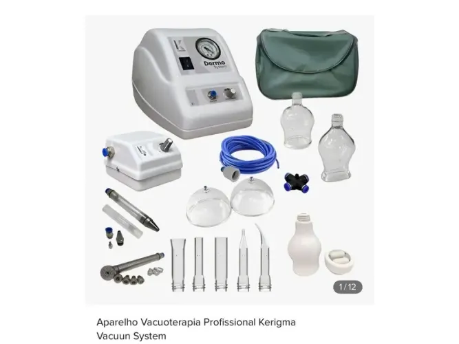 Aparelho de vacuoterapia e endermoterapia 