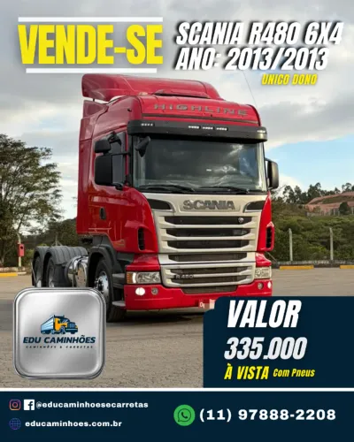 SCANIA R480 6x4 Ano: 2013/2013  