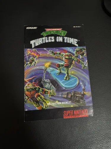 Manual Turtles In Time 4 Original Super Nintendo